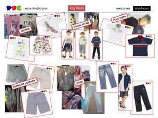 MEIA ESTAÇÃO 2010   Key itens   MASCULINO   TENDÊNCIAS
 