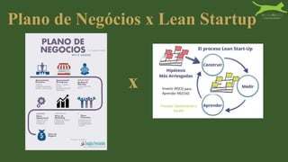 Plano de Negócios x Lean Startup
x
 
