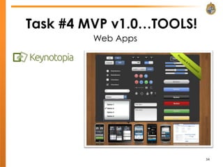 Task #4 MVP v1.0…TOOLS!
         Web Apps




                          34
 
