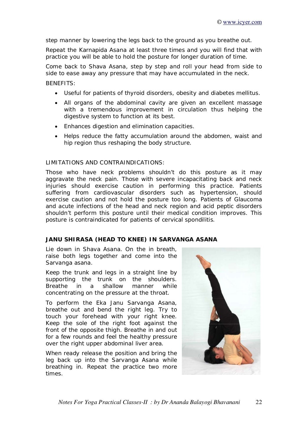 Yoga Practical NotesII