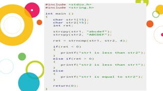 Implementation Of String Functions In C | PPTX
