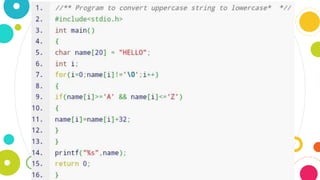 Implementation Of String Functions In C | PPTX