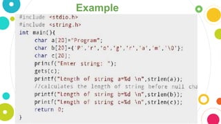 Implementation Of String Functions In C | PPT
