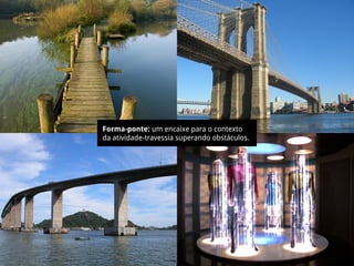 Forma-ponte: um encaixe para o contexto
da atividade-travessia superando obstáculos.
 