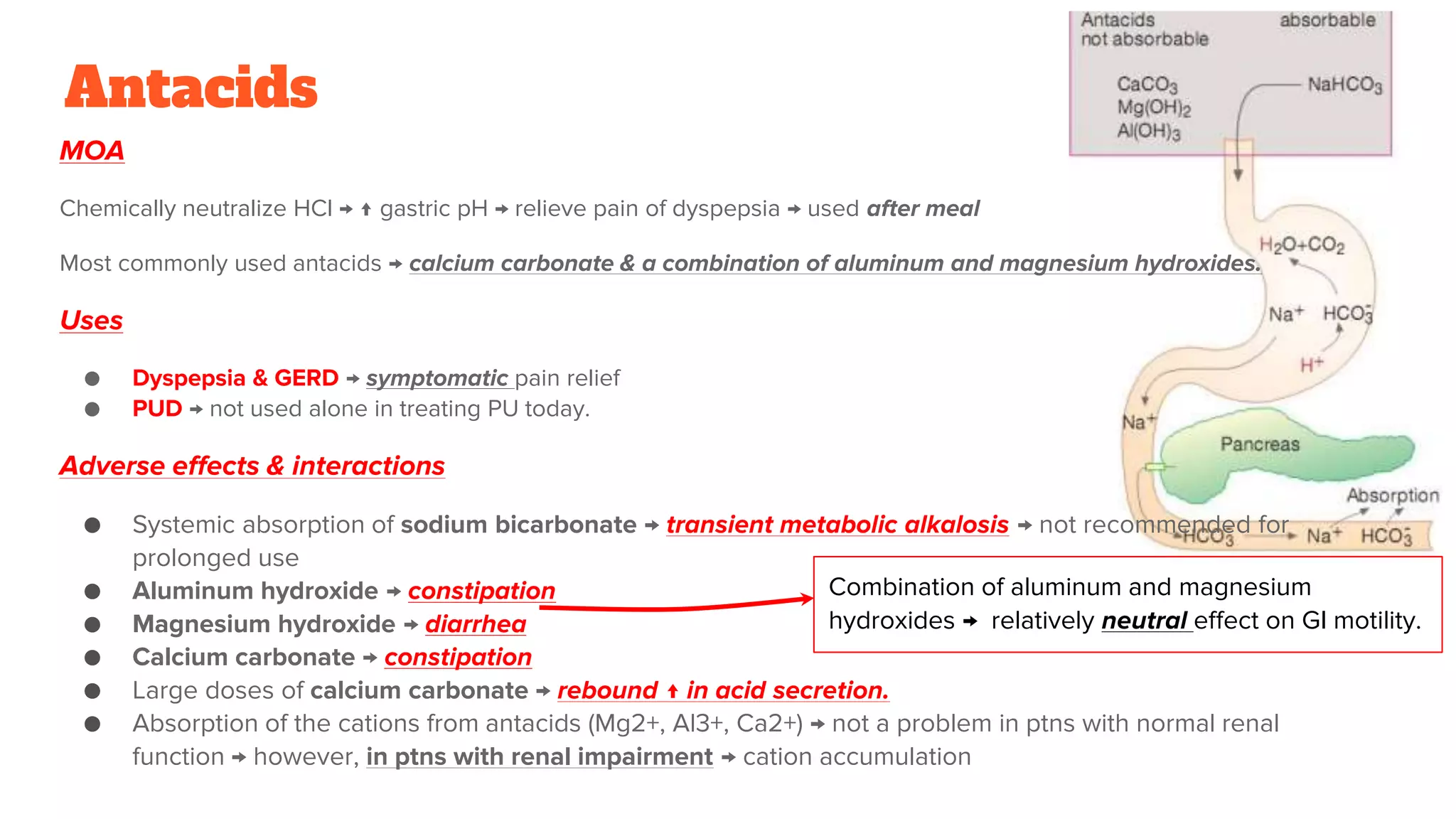 Pharmacology of anti ulcer drugs | PPTX