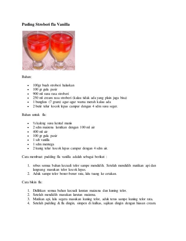 Teks Prosedur Cara Membuat Agar Agar Berbagai Teks Penting