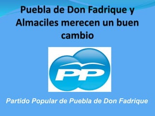 Partido Popular de Puebla de Don Fadrique
 