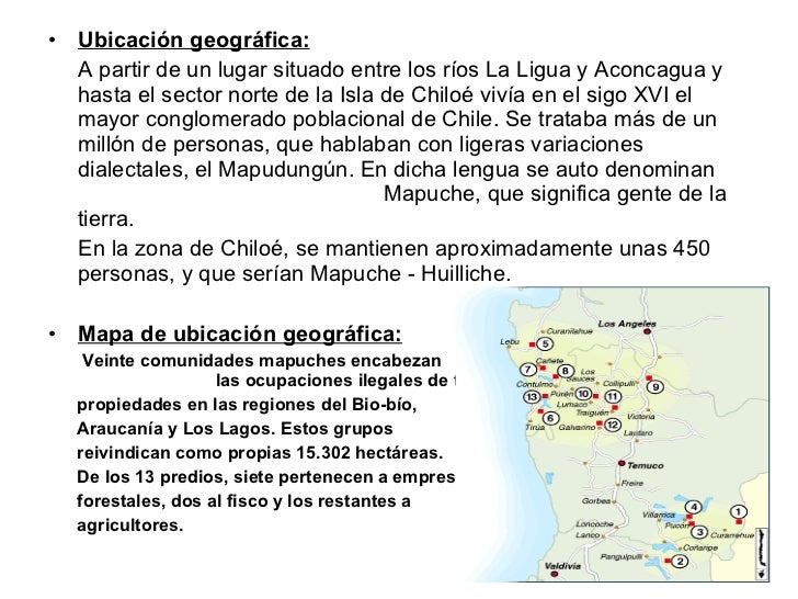 Mapa De Los Mapuches , Ambiente y Localización – LQUEET