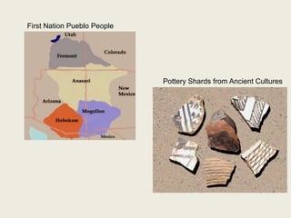 First Nation Pueblo People Pottery Shards from Ancient Cultures 
