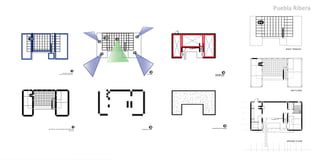 Puebla Ribera 
RM-3-7 permits a maximum density of 1 dwelling unit for each 
1,000 square feet of lot area 
P R I V A T E S P A C E S 
ROOFTOP TERRACE AND PATIO V I E W S G E O M E T R Y 
M A T E R I A L E N C L O S U R E [ P E R I M E T E R ] 
2ND LEVEL 
GROUND LEVEL 
C O N C R E T E S LA B S 
S T R U C T U R E 
ROOF TERRACE 
2ND FLOOR 
GROUND FLOOR 
 