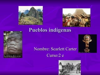 Pueblos indígenas Nombre: Scarlett Carter Curso:2 e 