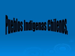 Pueblos Indigenas Chilenos. 