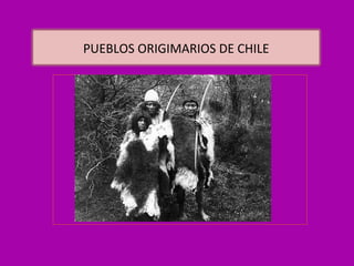 PUEBLOS ORIGIMARIOS DE CHILE
 