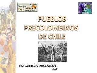1 PUEBLOS PRECOLOMBINOS  DE CHILE PROFESOR: PEDRO TAPIA GALLARDO                                                             2009 