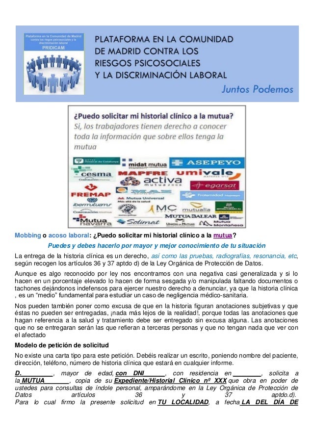 Puedo Solicitar Mi Historial Clinico A La Mutua