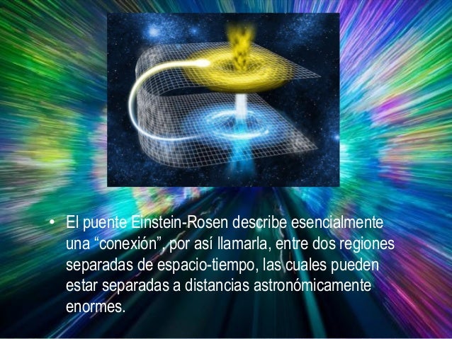 Resultado de imagen de puentes de Einstein-Rosen