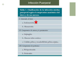 +
Infección Puerperal
 