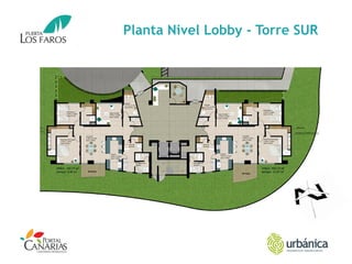Planta Nivel Lobby - Torre SUR
 
