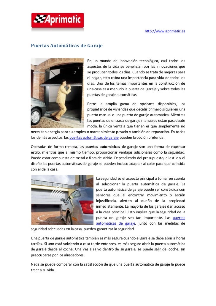 Puertas automáticas de garaje