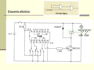 Esquema eléctrico:
 