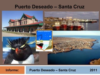 Puerto Deseado – Santa Cruz Informe:    Puerto Deseado – Santa Cruz  2011 