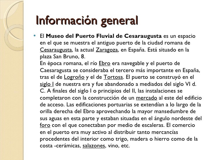 Puerto Fluvial De Cesaraugusta