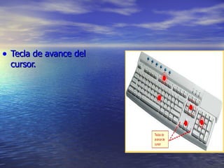 Tecla de avance del cursor. 