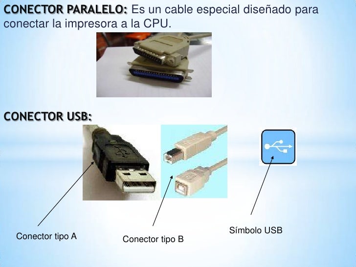 Resultado de imagen para puertos y conectores de impresoras