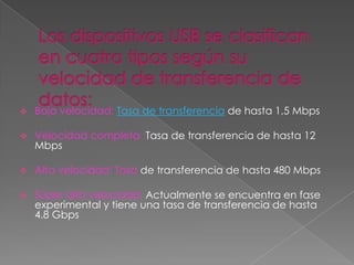 Velocidad completa :Tasa de transferencia de hasta 12 Mbps 