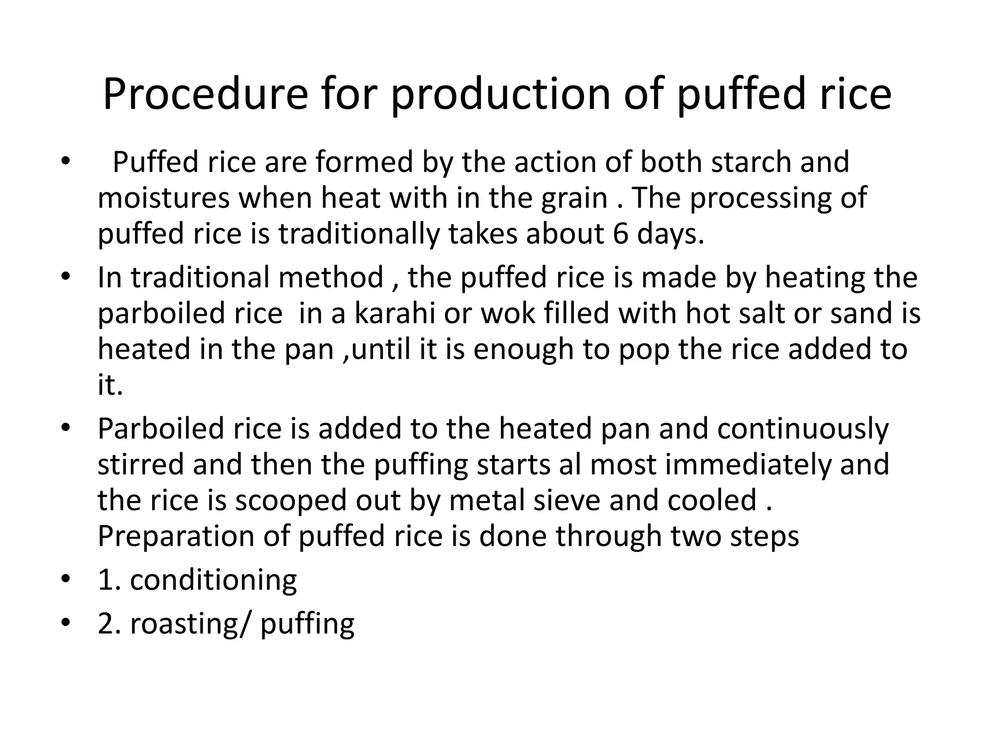 Puffed rice | PPTX