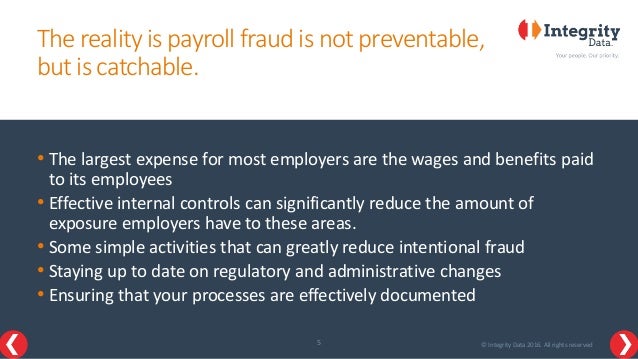 fraud payroll preventing