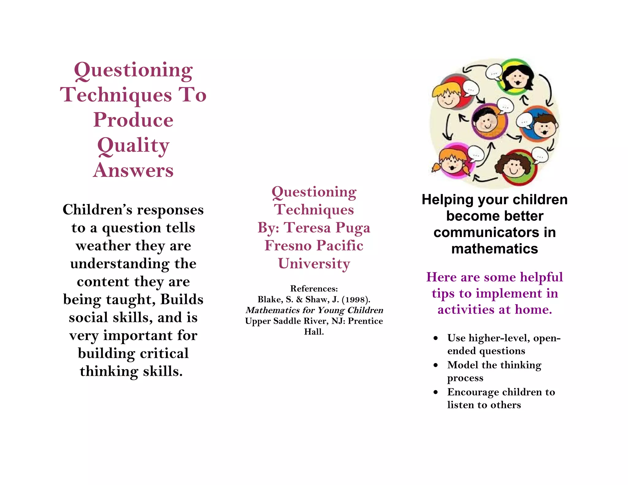 Questioning Techniques. | PPT