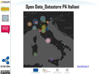 Open Data_Datastore PA Italiani

LE
22/02/2014

www.dati.gov.it

 