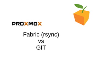 Fabric (rsync) vs GIT