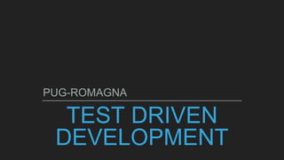 test driven development with phpunit | PPTX