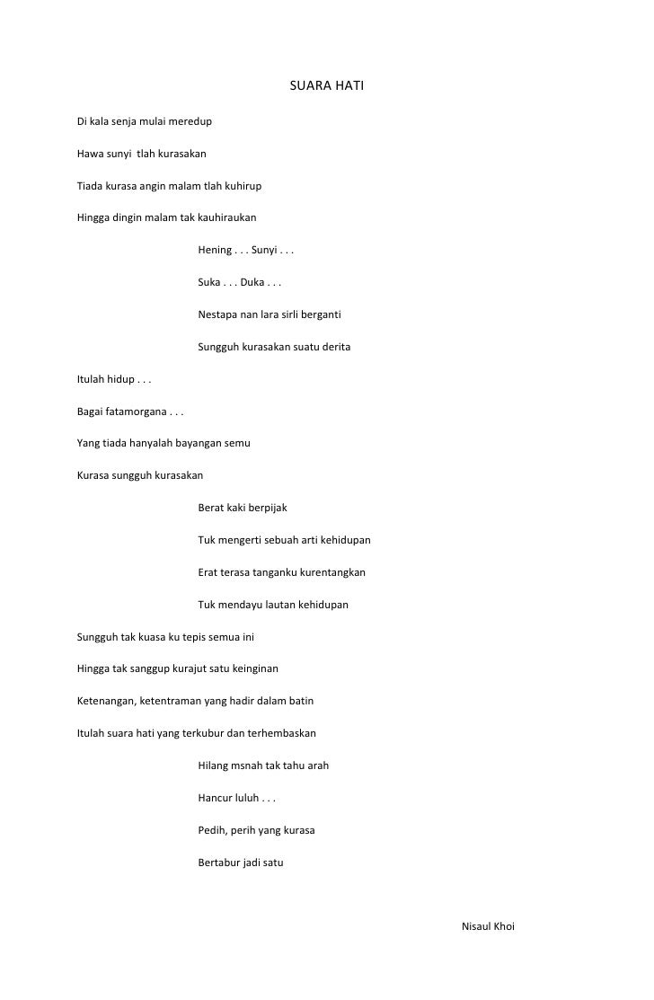 Puisi Lirik Hilang Semua Janji Koleksi Puisi