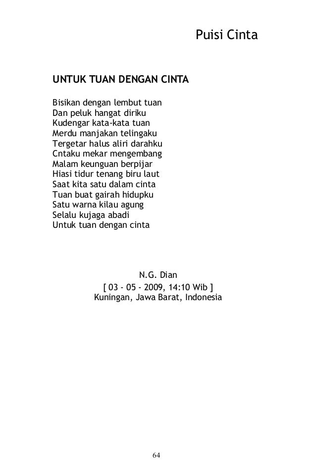Puisi Cinta 49716093