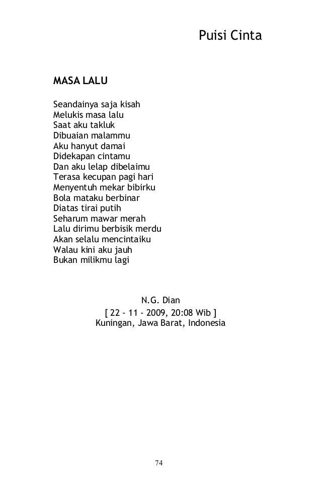 Puisi cinta