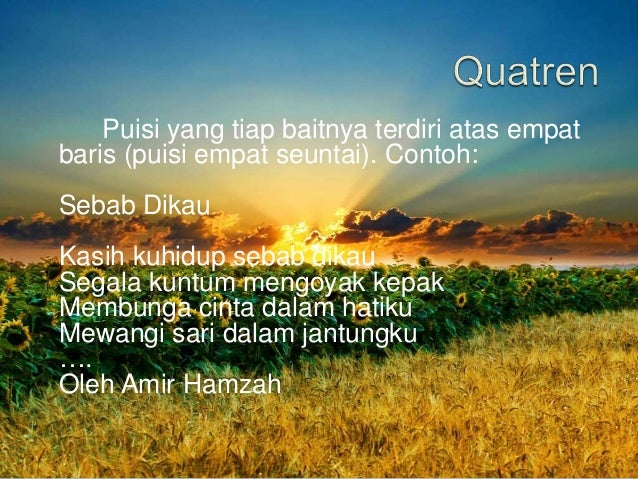 Materi bahasa indonesia Puisi baru