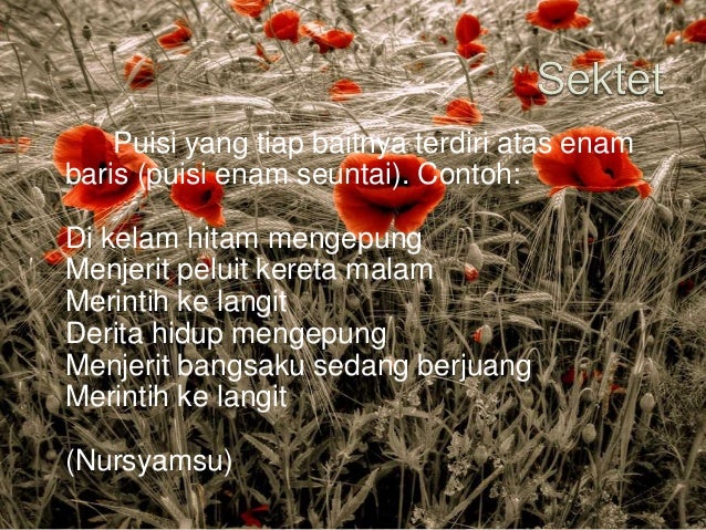 Materi bahasa indonesia Puisi baru