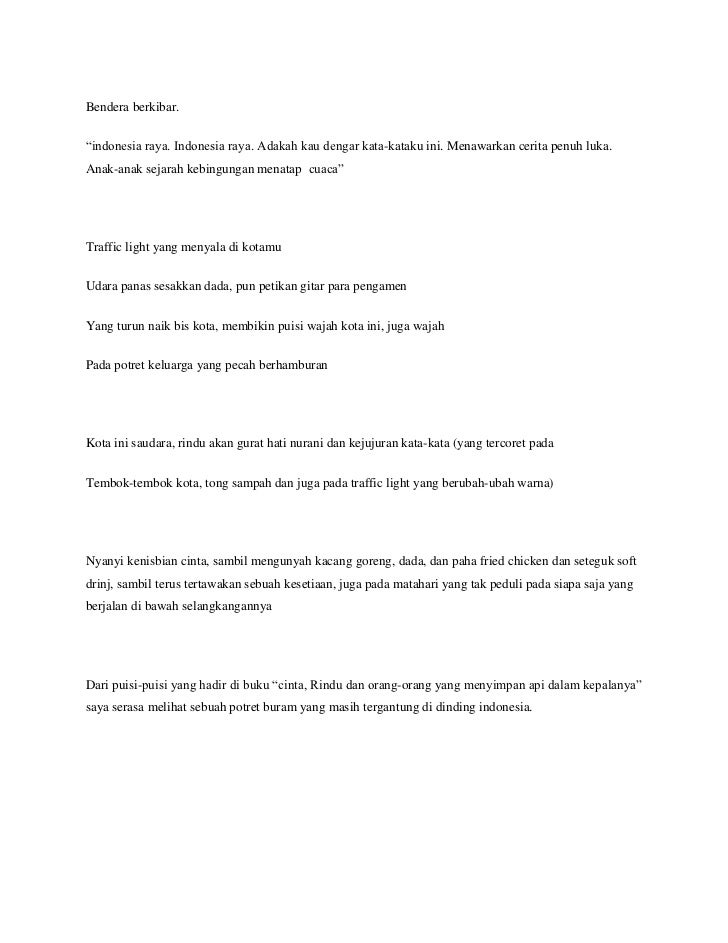 Puisi dinding indonesia ku