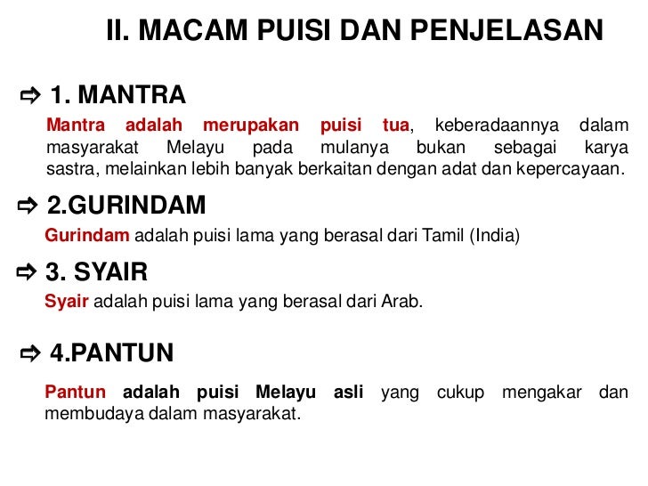 Contoh Gurindam Melayu Lama - Contoh 84