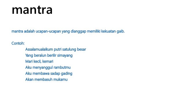 Puisi Lama