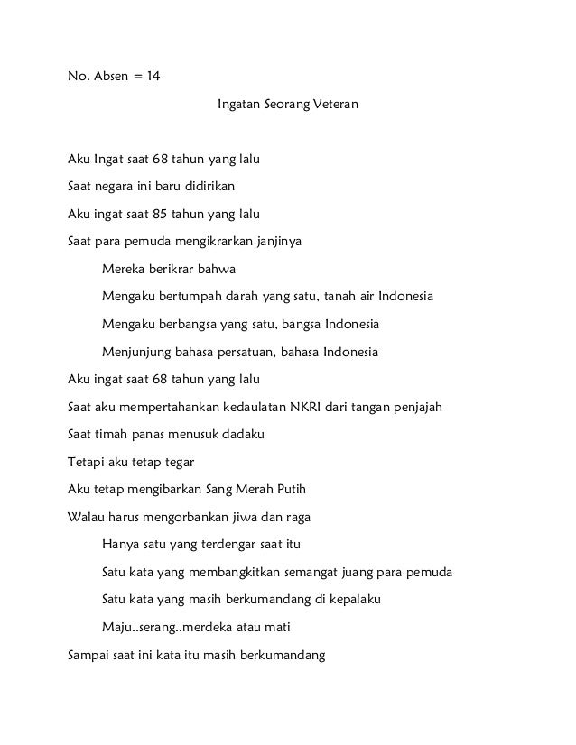 Gratis Unduh Gambar Puisi Ppkn Terupdate oleh www.katacinta.co
