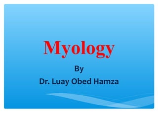 Myology
By
Dr. Luay Obed Hamza
 