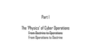 Synergy in Joint Cyber Operations - Indian National Defence University & HQ IDS - Pukhraj Singh
