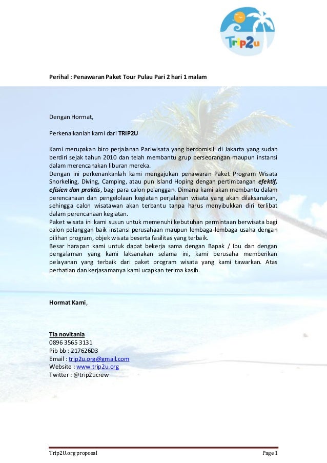 Paket Wisata Pulau Pari Trip2U Organization