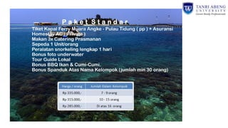 Pulau tidung indonesia