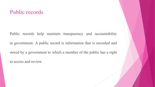 Pulic Records ppt Muhammad Sadiq.pptx