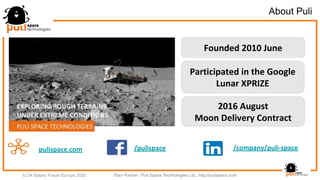 Pulispace Puli space snooping_for_water_iloa_gfe_2020 tibor pacher | PPT